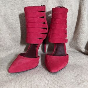 Red Heels with Ankle Strap